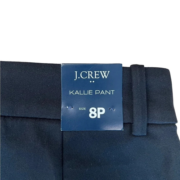 J CREW Kallie Straight Leg Pant, NWT, Size 8P, Black - Picture 5 of 8